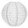 Fashion Abat-jour boule papier DENTELLE coloris blanc 30 x 35 cm - 4MURS Suspensions
