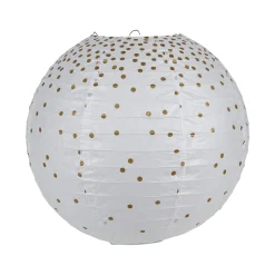 Sale Abat-jour POIS DORÉS coloris blanc 21 x 35 cm - 4MURS Enfant Luminaires Enfant|Suspensions