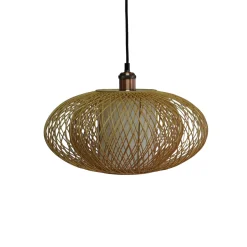 Outlet Abat-jour SARAH coloris bambou 25 x 40 cm - 4MURS Suspensions