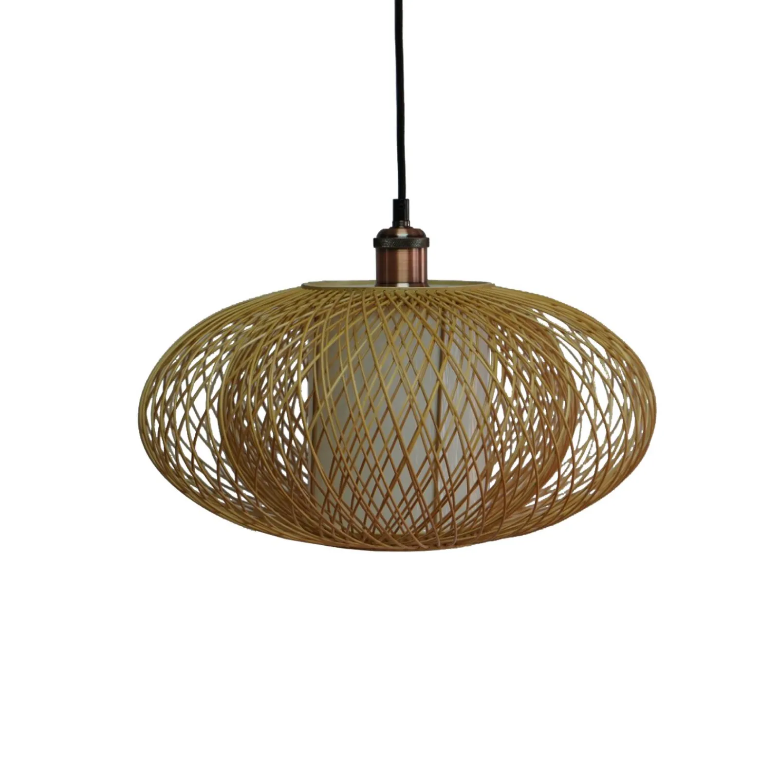 Outlet Abat-jour SARAH coloris bambou 25 x 40 cm - 4MURS Suspensions