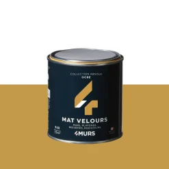 Best Peinture Finition Peinture ocre Mat 0,5 L - 4MURS Peintures