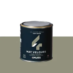 New Peinture Peinture vert sauge Mat 0,5 L - 4MURS Peintures