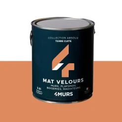 Outlet Peinture Peinture terre cuite Mat 2,5 L - 4MURS Peintures
