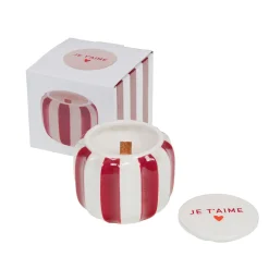 Discount Bougie JE T'AIME coloris rouge & blanc - 4MURS Bougies Et Senteurs
