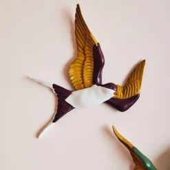 Sale Déco murale ADELE jaune / blanc / bordeaux - 4MURS Objets Muraux