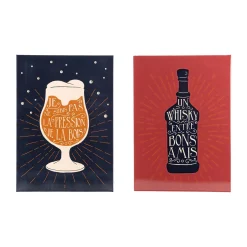 Fashion Déco murale métal APERO coloris bleu - 4MURS Objets Muraux