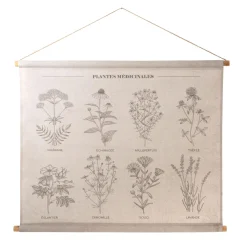 Hot Décoration à suspendre PLANTES MÉDICINALES beige - 4MURS Objets Muraux