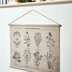 Hot Décoration à suspendre PLANTES MÉDICINALES beige - 4MURS Objets Muraux