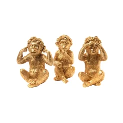 Fashion Figurine SINGE coloris or - 4MURS Objets Déco