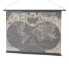 Clearance Kakémono déco MONDE coloris noir - 4MURS Objets Muraux