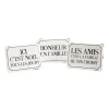 Clearance Plaque métal FAMILY TIME coloris blanc - 4MURS Objets Muraux