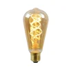 Hot Ampoule LED E27 25W POIRE TORSADE AMBRÉ DIMABLE jaune 14,6 x 6,4 cm Ampoules