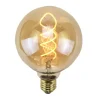 New Ampoule LED GLOBE AMBRE FILAMENT 25W E27 95 mm jaune 14 x 9,5 cm Ampoules