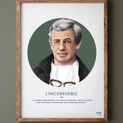 New Affiche L'INCORRIGIBLE 30 x 40 cm - 4MURS Tableaux Et Affiches