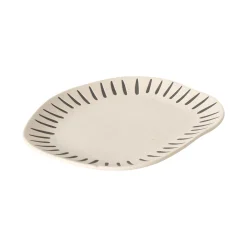 Clearance Assiette KENIA coloris beige - 4MURS Arts De La Table