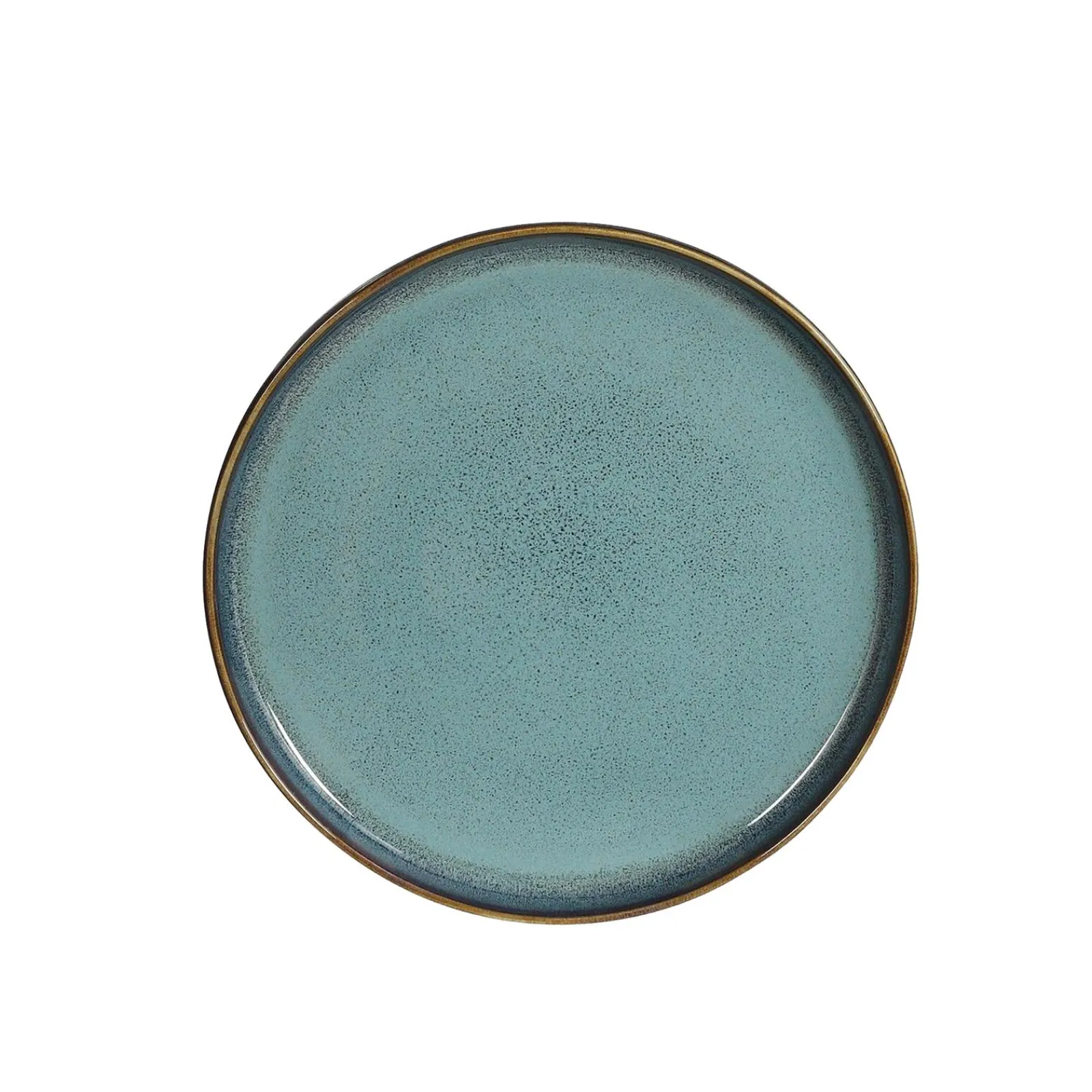 Clearance Assiette NOUKA coloris bleu vert - 4MURS Arts De La Table