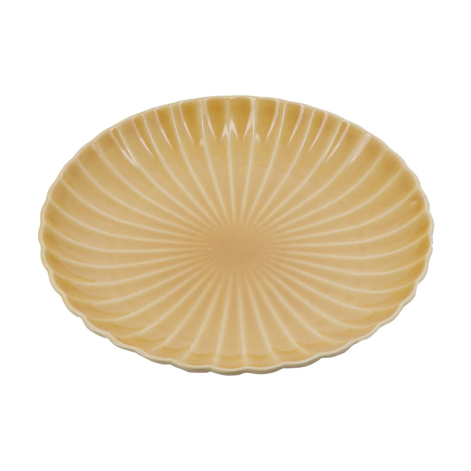 Sale Assiette SUNNY coloris ocre - 4MURS Arts De La Table