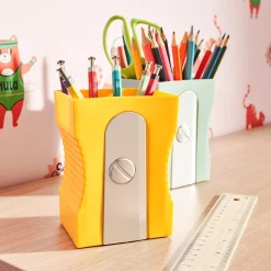 Best Pot à crayons TAILLE CRAYON coloris jaune - 4MURS Papeterie Et Livres