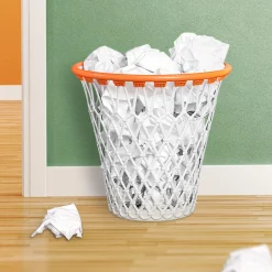 Sale Poubelle BASKET coloris blanc - 4MURS Produits Ménagers