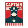 Fashion Affiche CAPTAIN AMERICA 30 x 40 cm - 4MURS Tableaux Et Affiches