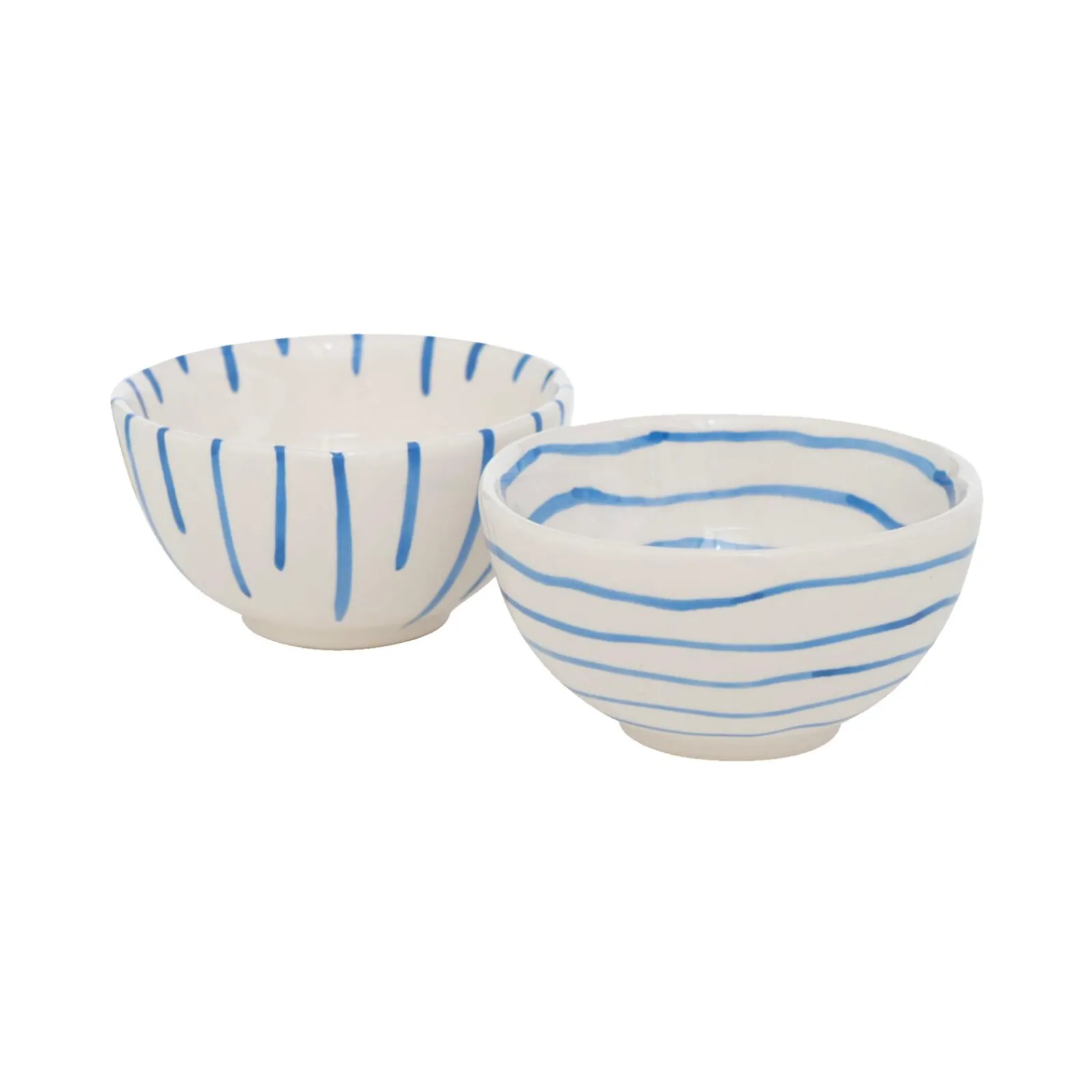 Outlet Bol BLUYA coloris blanc / bleu - 4MURS Arts De La Table