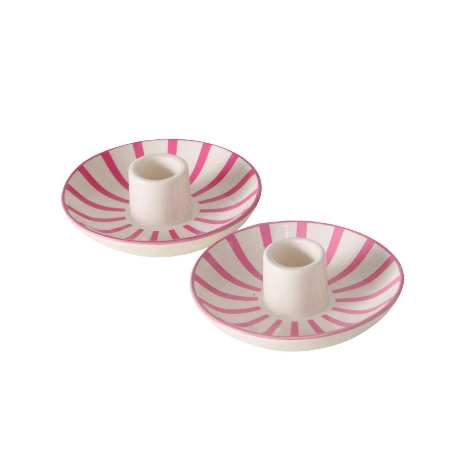 Sale Bougeoir BLISSY coloris BLANC / ROSE - 4MURS Bougies Et Senteurs