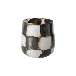 Outlet Bougeoir MEDO coloris noir/blanc - 4MURS Bougies Et Senteurs