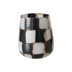 Outlet Bougeoir MEDO coloris noir/blanc - 4MURS Bougies Et Senteurs