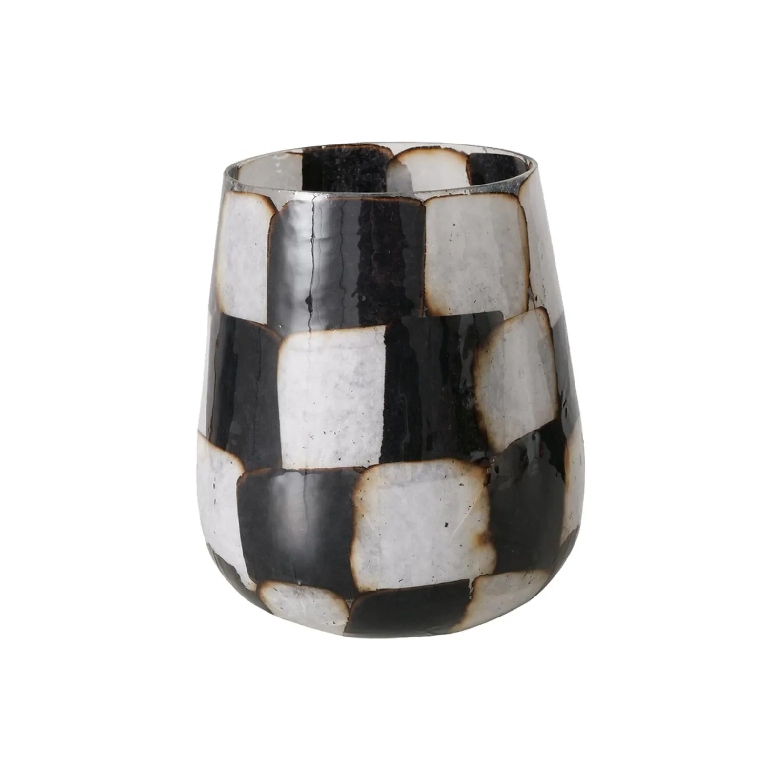 Outlet Bougeoir MEDO coloris noir/blanc - 4MURS Bougies Et Senteurs