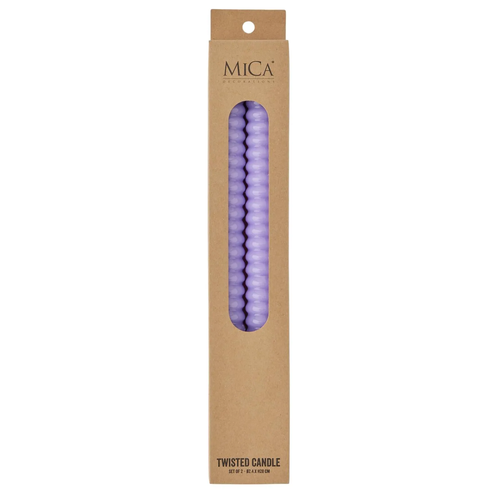 Clearance Bougie TWIST coloris mauve - 4MURS Bougies Et Senteurs