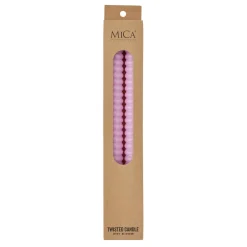 Hot Bougie TWIST coloris rose - 4MURS Bougies Et Senteurs
