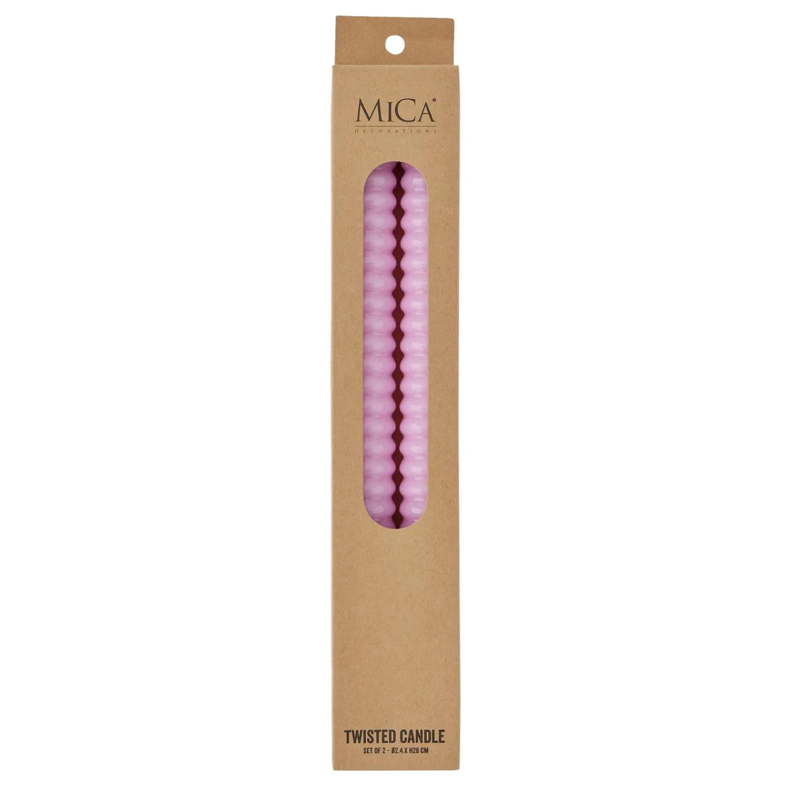 Hot Bougie TWIST coloris rose - 4MURS Bougies Et Senteurs