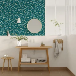 Discount Papier peint intissé SEASTAR coloris bleu canard - 4MURS Papiers Peints