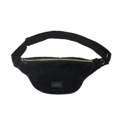 Hot Sac banane VELOURS coloris noir - 4MURS Sacs