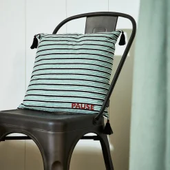 Sale Housse de coussin ARITZ noir & vert 40 x 40 cm - 4MURS Coussins