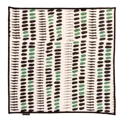 Online Housse de coussin ALAIA noir & vert 40 x 40 cm - 4MURS Coussins