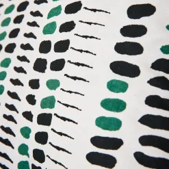 Online Housse de coussin ALAIA noir & vert 40 x 40 cm - 4MURS Coussins