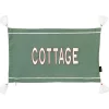 Online Housse de coussin ELAIA coloris vert 30 x 50 cm - 4MURS Coussins