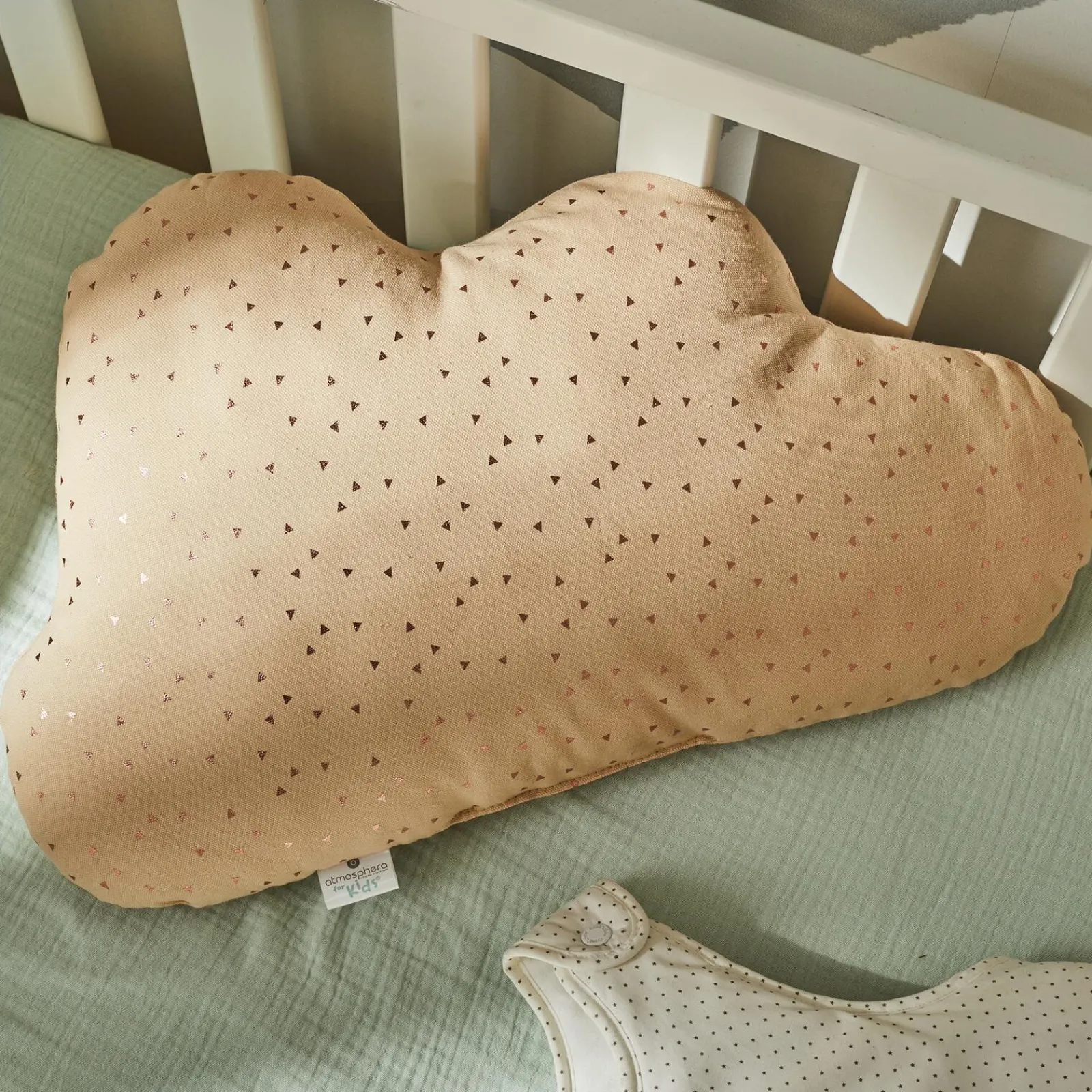 Online Coussin BABY CLOUD coloris beige 28 x 45 cm - 4MURS Enfant Textile De Maison Enfant|Coussins