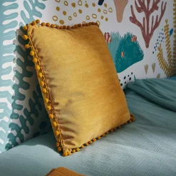 Discount Coussin BOMMEL coloris ocre 40 x 40 cm - 4MURS Enfant Textile De Maison Enfant|Coussins