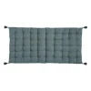 Clearance Coussin de sol OTTO coloris bleu canard 60 x 120 cm - 4MURS Coussins