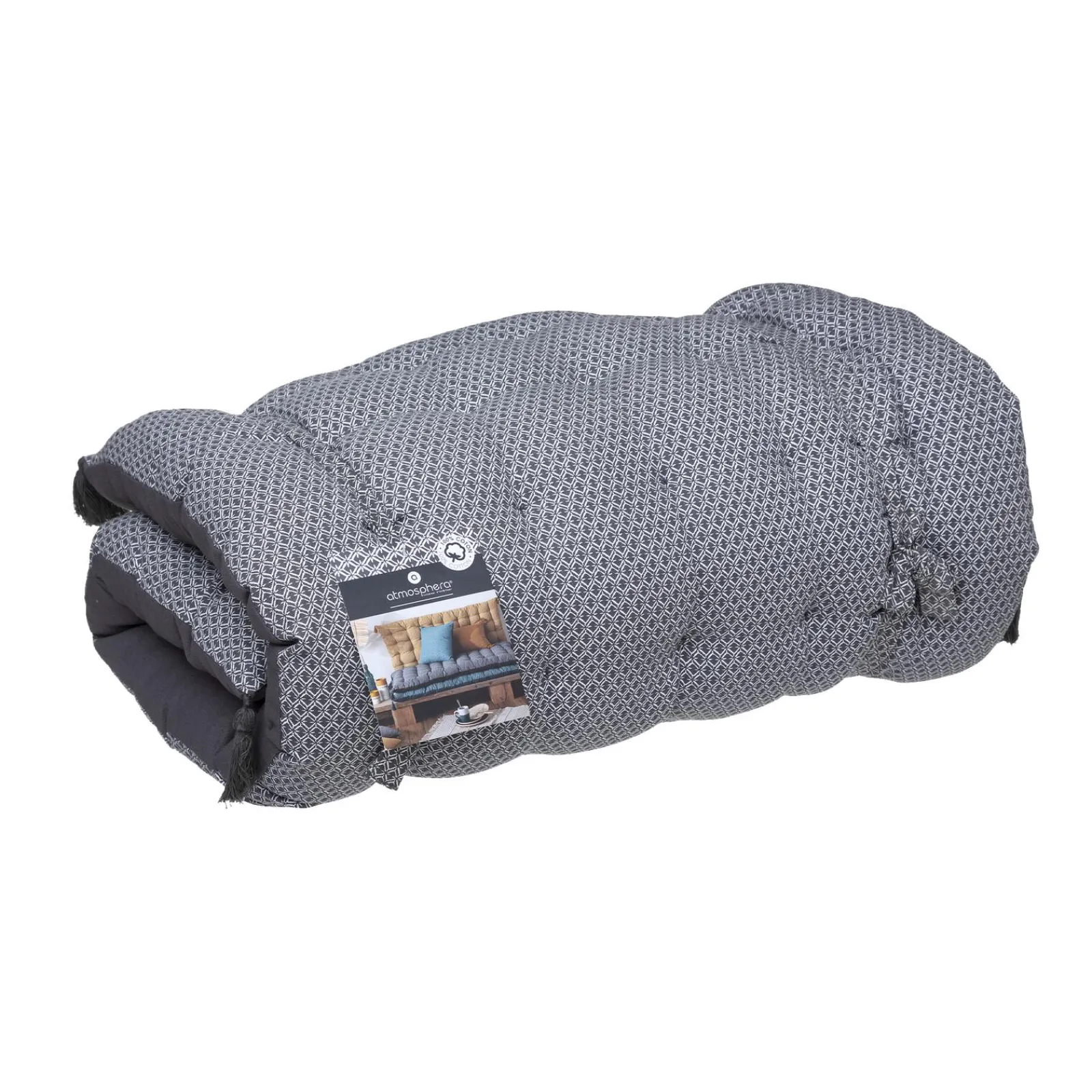 Discount Coussin de sol OTTO coloris gris 60 x 120 cm - 4MURS Coussins