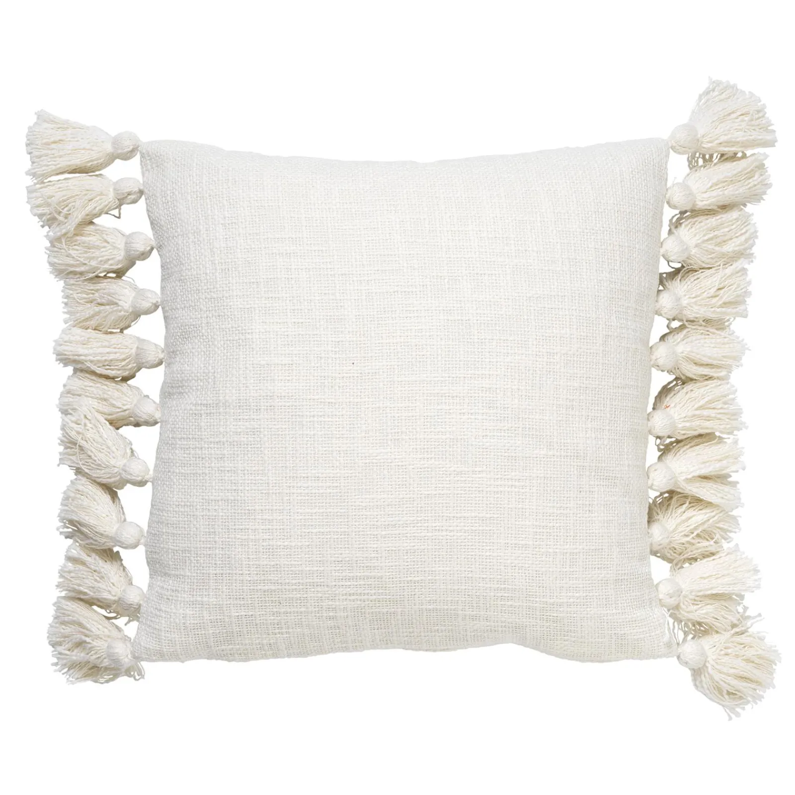 Online Coussin ELNA coloris blanc 45 x 45 cm - 4MURS Coussins