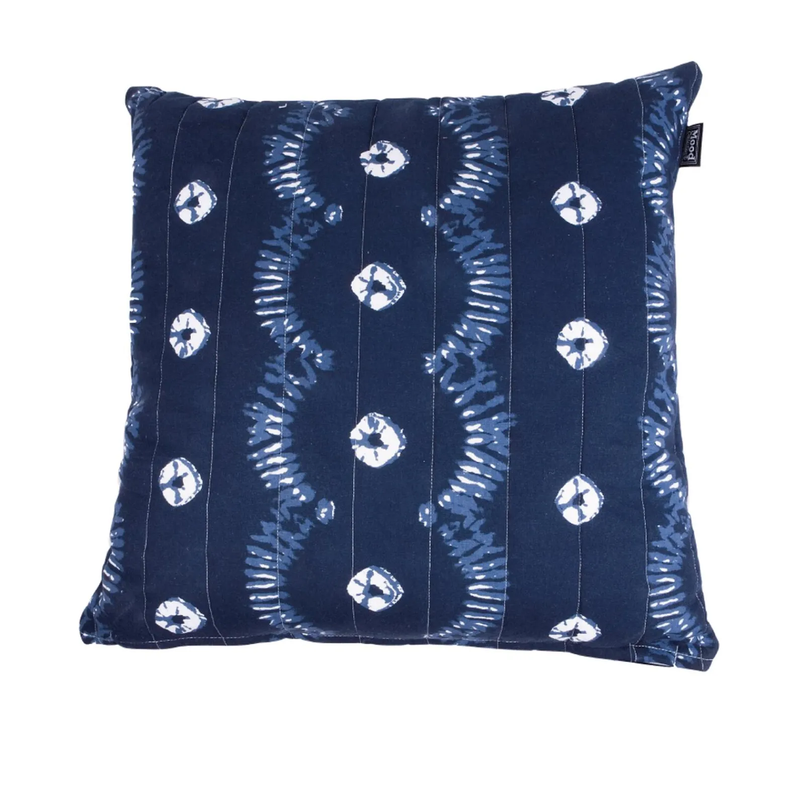 Fashion Coussin FLOWER TIE coloris indigo 50 x 50 cm - 4MURS Coussins
