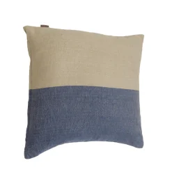 Hot Coussin HALF coloris navy/beige 45 x 45 cm - 4MURS Coussins