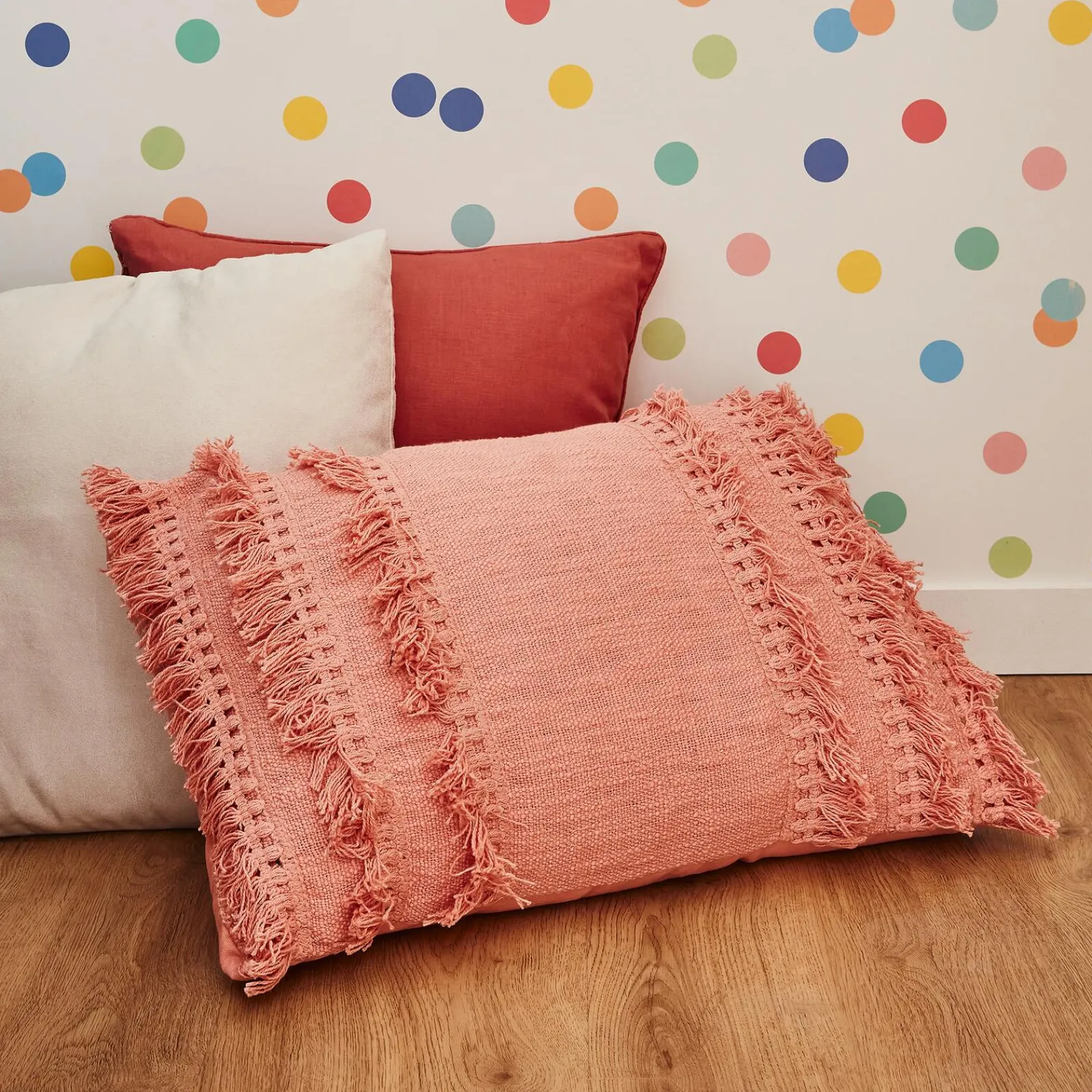 Fashion Coussin LARA coloris rose 40 x 60 cm - 4MURS Coussins