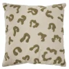 Outlet Coussin LEONIA coloris beige rosé/vert 45 x 45 cm - 4MURS Coussins