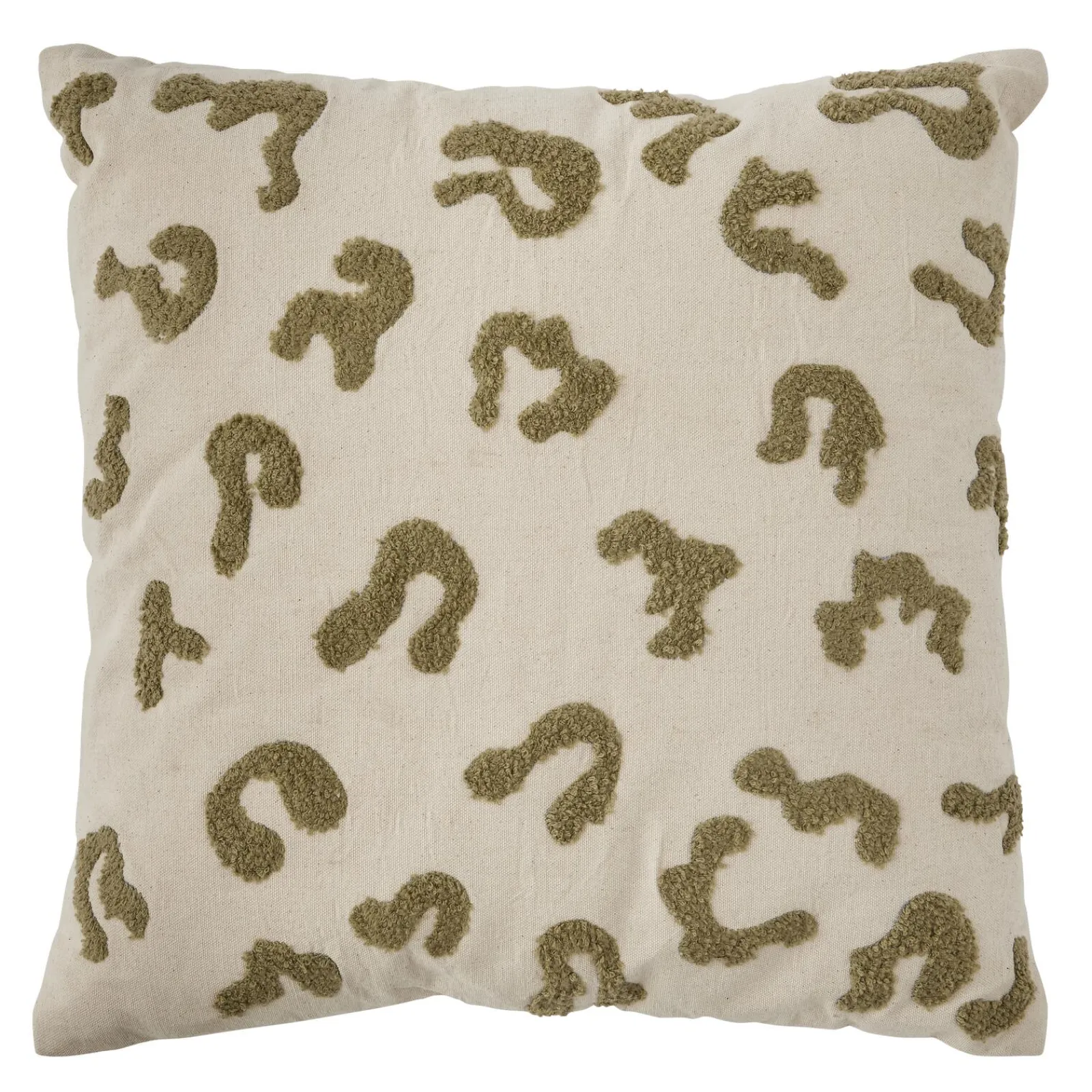 Outlet Coussin LEONIA coloris beige rosé/vert 45 x 45 cm - 4MURS Coussins