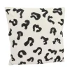 Outlet Coussin LEONIA coloris ivoire/noir 45 x 45 cm - 4MURS Coussins