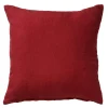 Sale Coussin LINHA coloris rouge merlot 45 x 45 cm - 4MURS Coussins